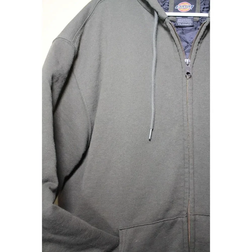 Dickies Forest Green Zip-Up Hoodie - Size XXL